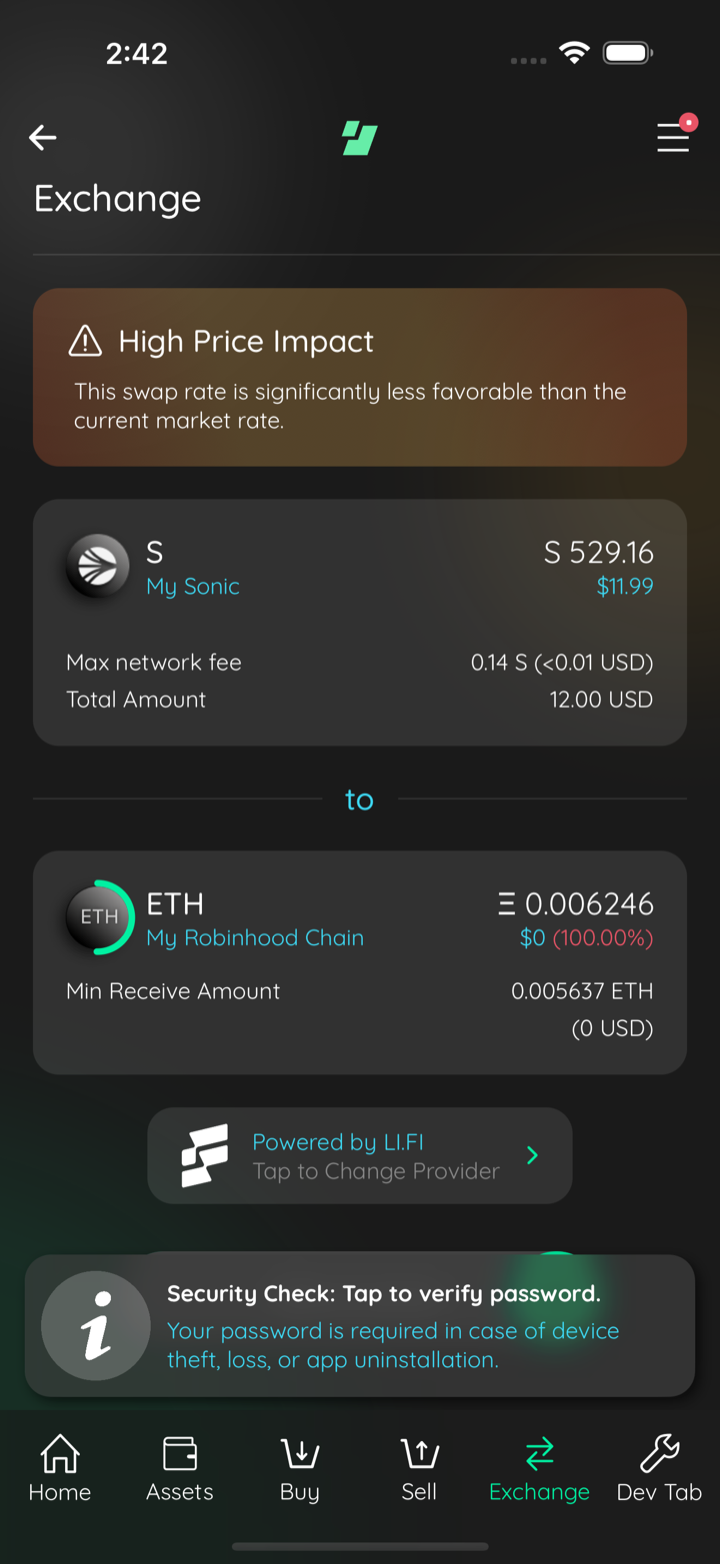 lifi quote into robinhood