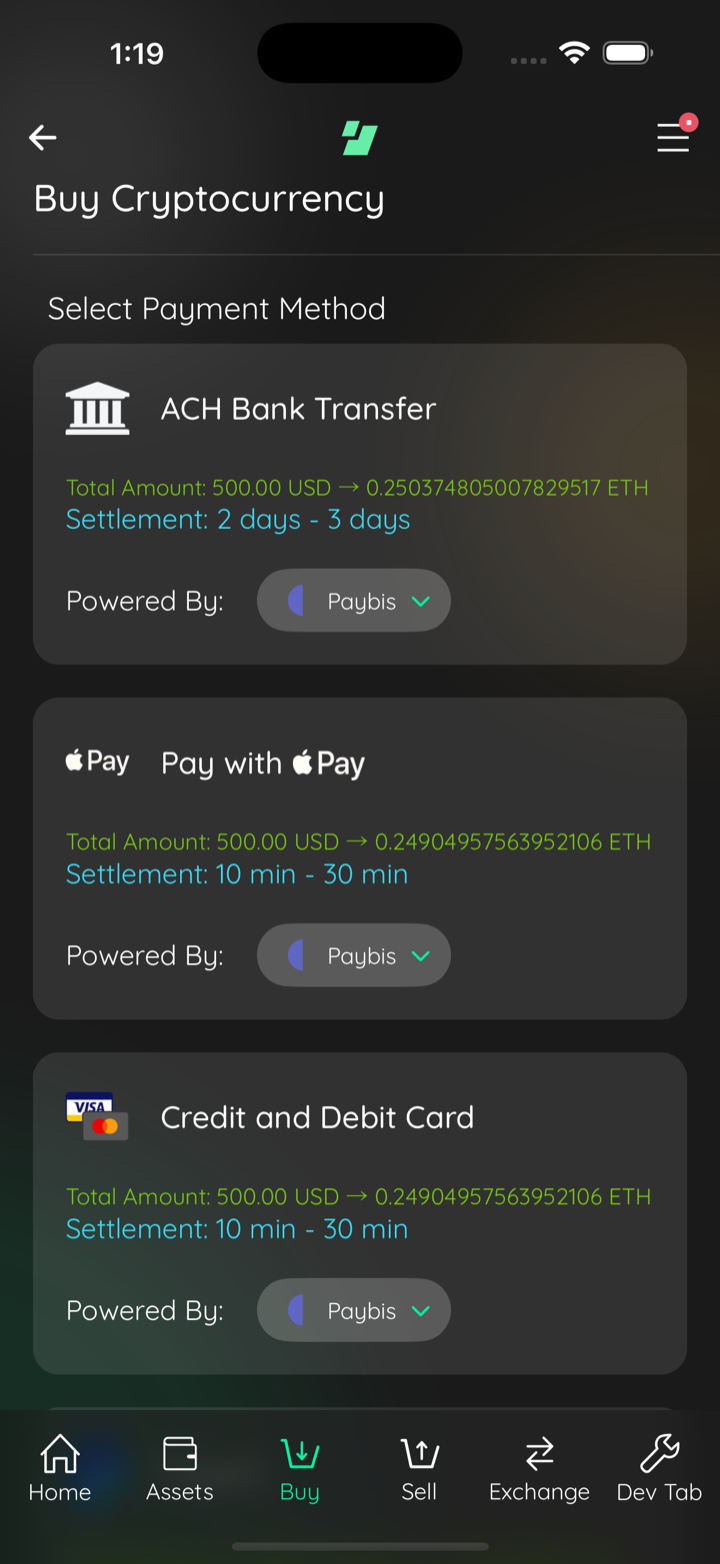 paybis first via activepromotions