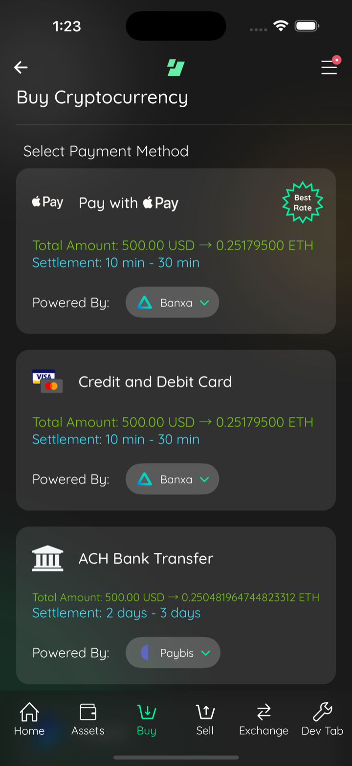 expired card reverts order