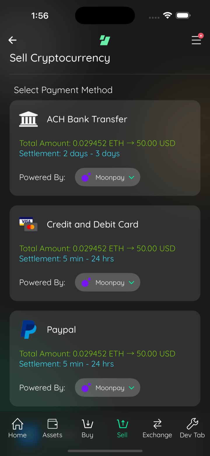 sell moonpay pinned
