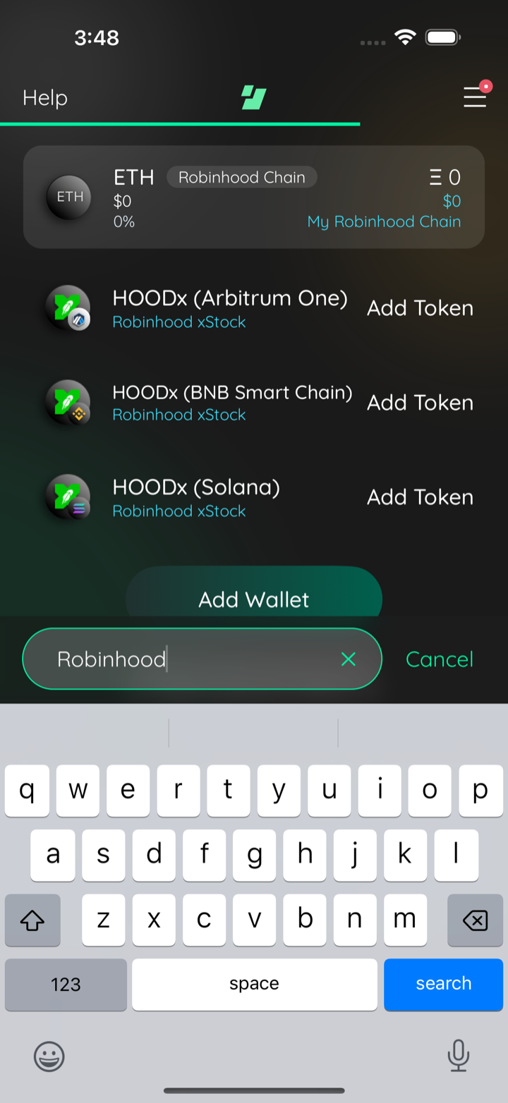 wallet in list