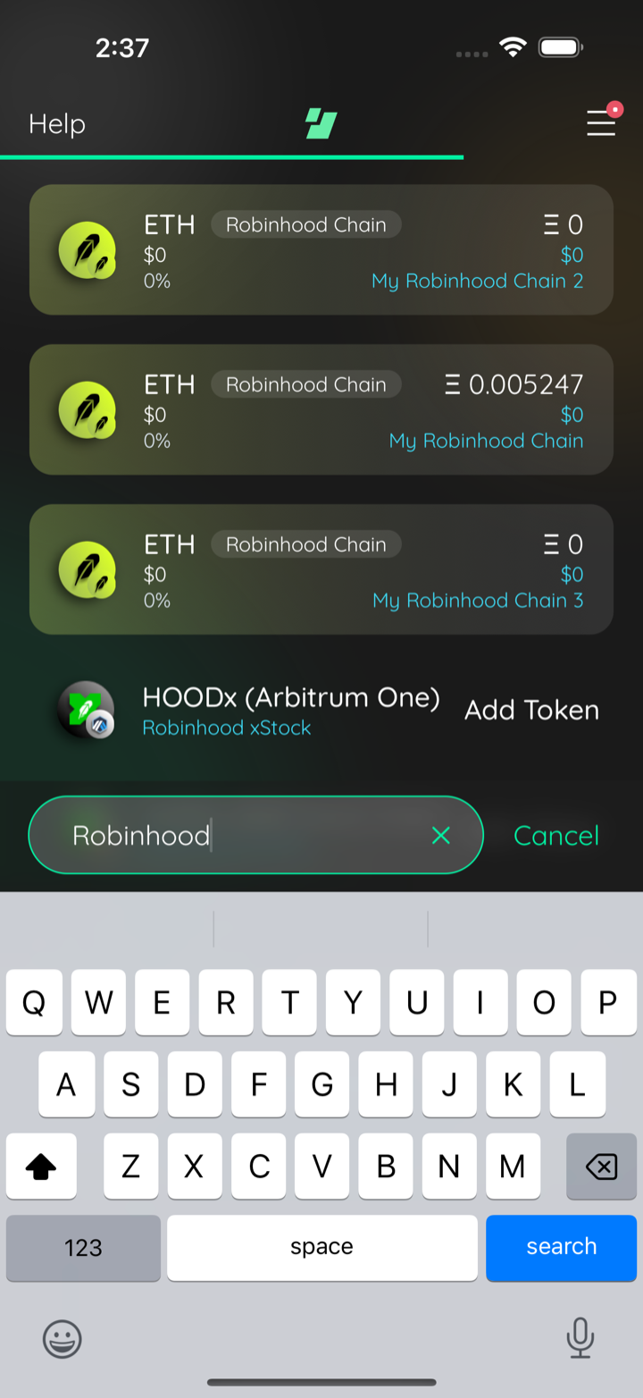 robinhood wallets
