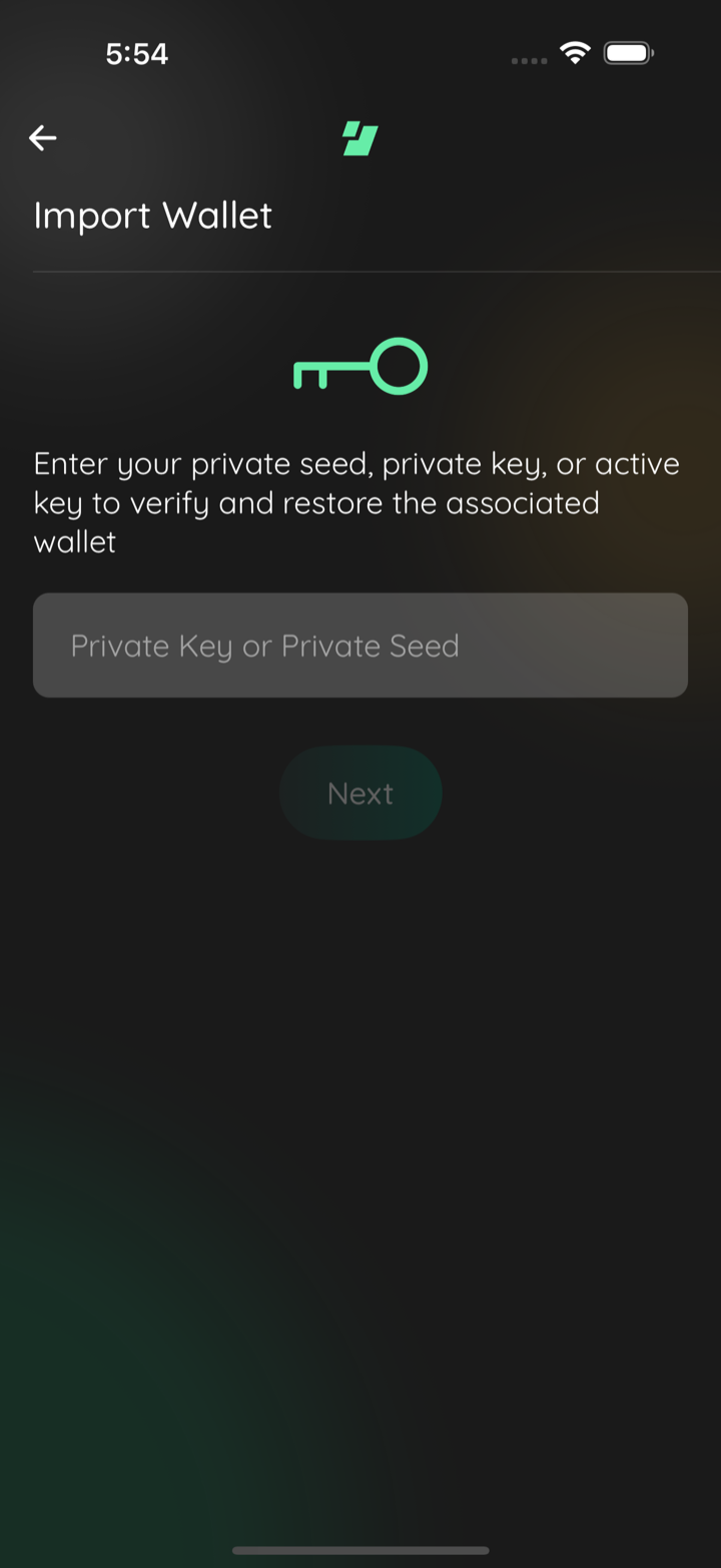iOS BTC empty scene